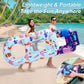 PuppyuWill 4 Pack Pool Floats mature-themed Inflatable Pool Lounger Float Heavy Duty with Cup Holder  Backrest & Footrest Pool Lounge Float Extra Large Pool Rafts for mature-themeds Beach Lake Party