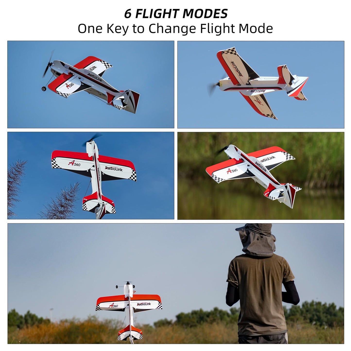 Radiolink Byme-A V2.1 Rc Flight Controller Airplane Stabilizer With Gyro, 6 Flight Modes 4 Channels For A560 Stunt, 3D Fixed-Win