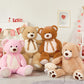 Morismos Big Teddy Bear 4 Feet Stuffed Animal For Girlfriend,Large Teddy Bear For Valentine, 47 Inch Stuffed Bear Baby Shower,Li
