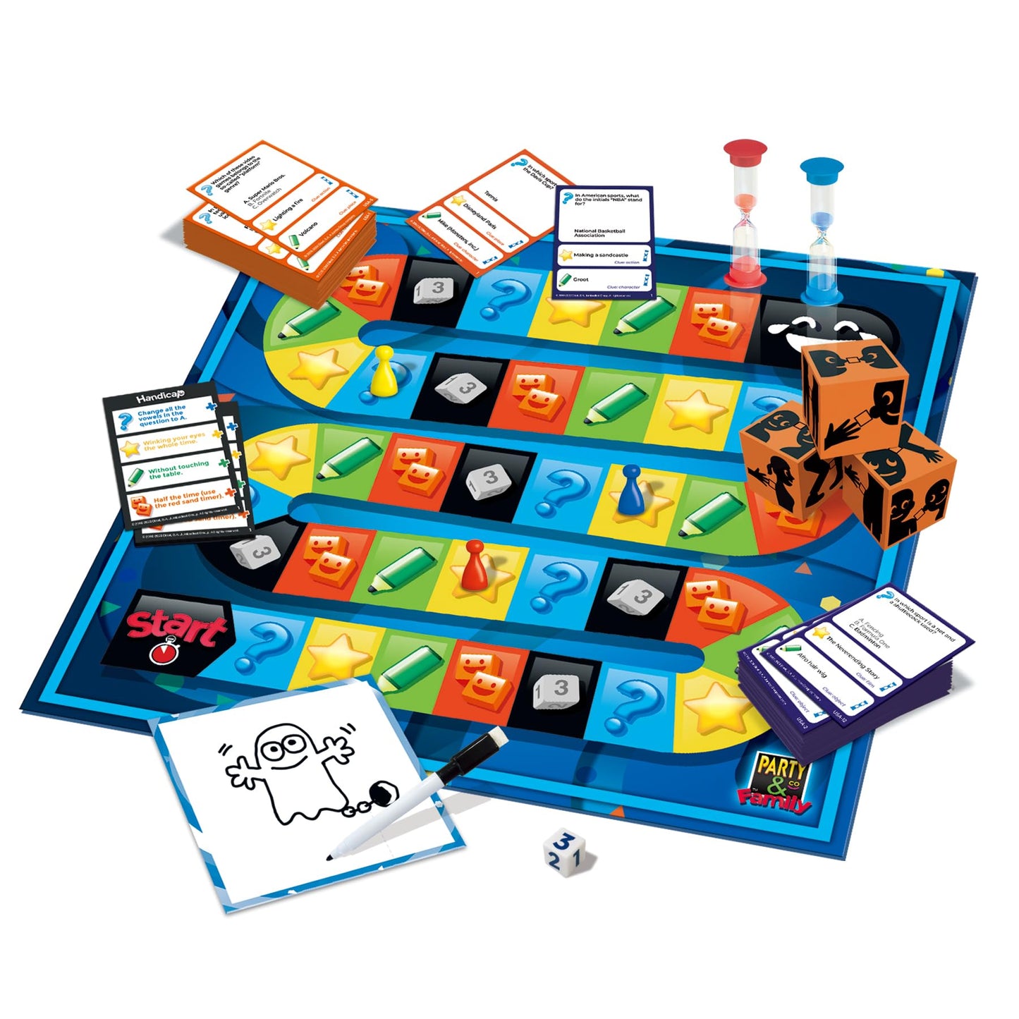 Party & Co. Family - The Fun Packed Multi Challenge Multi Player Family Game, +8Yrs