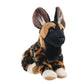 WILD REPUBLIC African Wild Dog Plush Toy, 8" Cuddlekins, Black, Soft Polyester Stuffed Animal for Kids, Model 10830