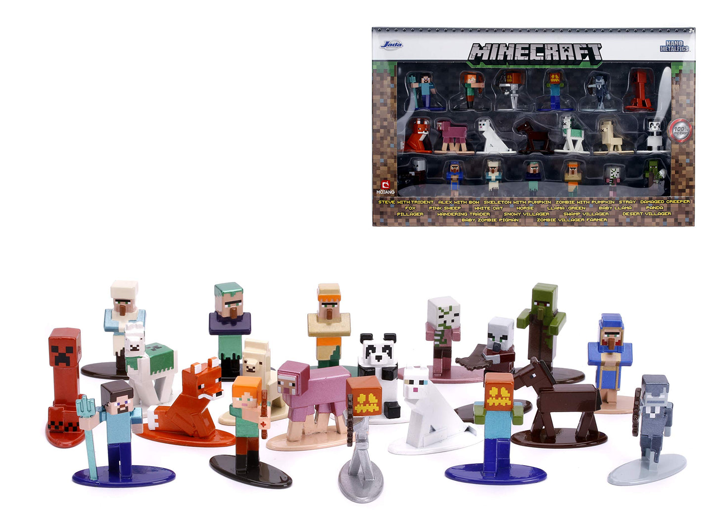 Minecraft Nano Metalfigs 20 Pk W3