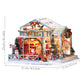 GuDoQi DIY Miniature Dollhouse Kit  Tiny House kit with Music  Miniature House Kit 1:24 Scale  Great Handmade Crafts Gift for Birthday  Christmas Night