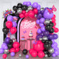 Paready Balloon Arch Kit - 125 Pcs Hot Pink & Purple Garland - Rubber Party Balloons for Kids Birthday, Baby Shower, Wedding