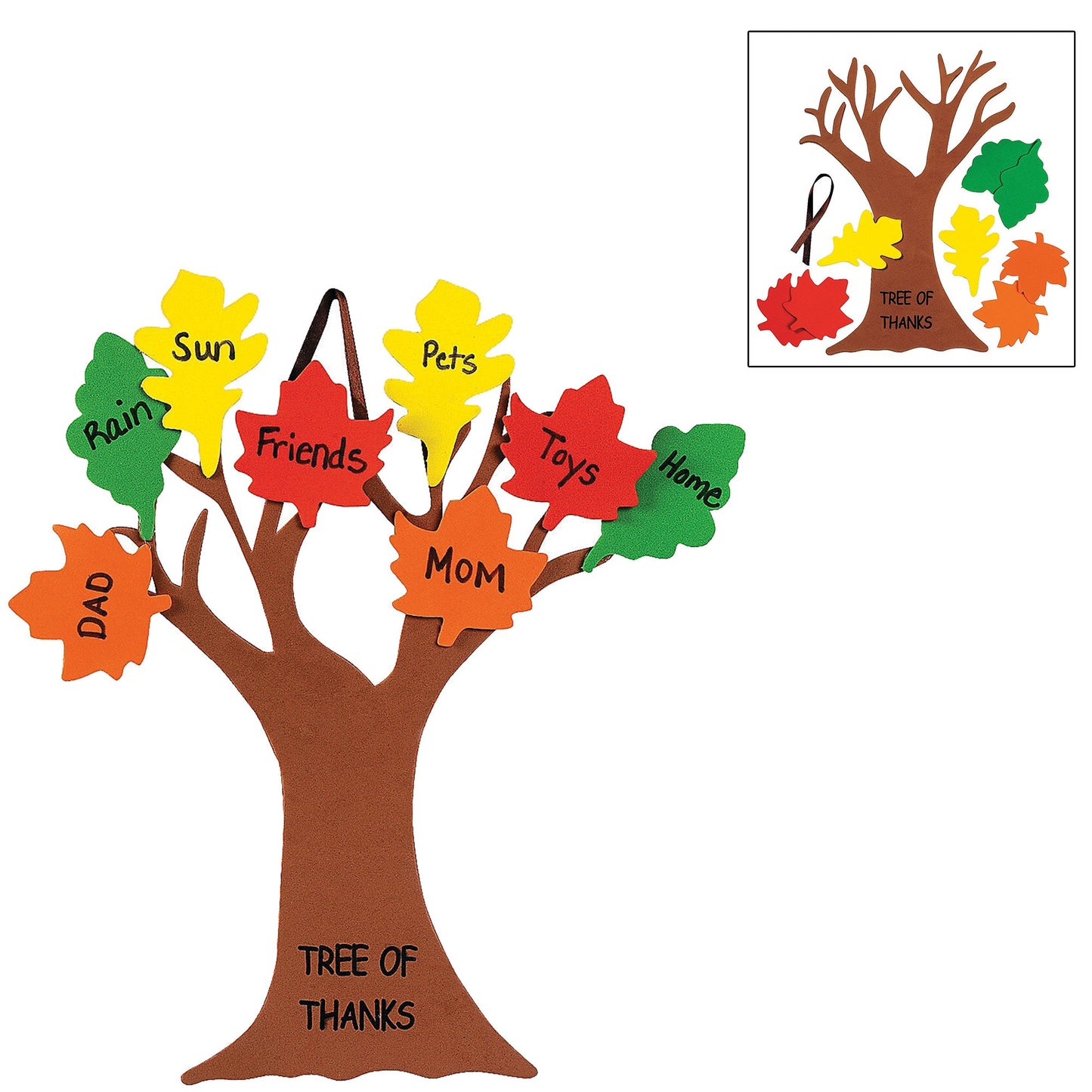 Craft Kits Thanksgiving & Autumn | Peanuts Be Thankful Picture Frame Magnet Kit, Foam Cornucopia Door Sign Kit, Turkey Making Ki