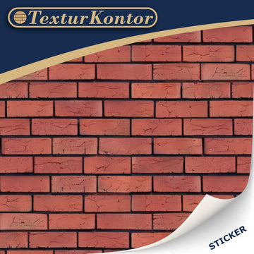 3 Sheets Self-Adhesive Wall Cladding for Dollhouse 1:12 Scale (Dark Joints)