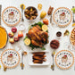 Arsemica Friendsgiving Paper Plates, 50 Count Disposable Thanksgiving Dinner Plates, Friendsgiving Party Decor Supplies, Funny F