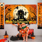Avezano Halloween Decorations 3Pcs Happy Halloween Banner Trick or Treat Porch Signs Halloween Door Banner Halloween Party Decor