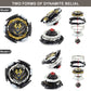 Konikiwa Battling String Bey Launcher  Dynamite Belial Top Burst Launcher Set  DB Launcher Left and Right Spin Launcher Compatible with All Bey Burst Series - Gray
