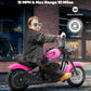 Elemara Electric Dirt Bike, 24V Ride On Toy For Big Kids,15 Mph & 150Lb Max, Kids Motorcycle W/Raised Handlebars, Power Display, Twist-Grip Throttle,Shock Springs, Key Start,Handbrake, 12' Tires-Pink