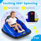 Olakids Bumper Car For Toddlers, 12V Kids Electric Ride On Toy With Remote Control, Battery Powered Vehicle Racer For Baby, 360 Degree Spin Rotation, Colorful Flashing Led Lights, Music (Blue)