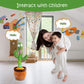 Miaodam Children Song Version Dancing Cactus, Volume Adjustable Talking Cactus Baby Toy Repeats What You Say, Colorful Glowing Talking Cactus Toy Singing 10 Songs, Embroidery Button Safety Cactus Toys