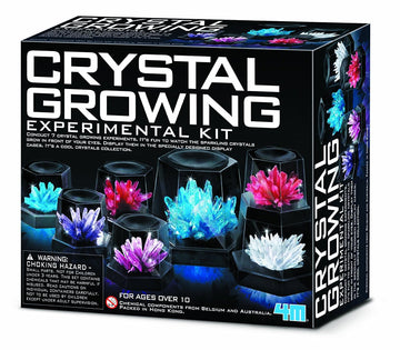 4M 7 Crystal Growing Science Experimental Kit With Display Cases - Easy Diy Stem Toy Lab Experiment Specimens, Educational Gift For Kids, Teens, Boys & Girls