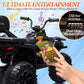 24V Kids Atv 4 Wheeler, Blissride 2 Seater Ride On Toy For Big Kids W/400W Motor, 9Ah Battery Powered, Kneepads, Bluetooth Music