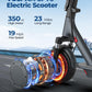 Volpam Electric Scooter, Powerful 350W-500W Motor, 21Miles Long Range, Top Speed 19/21 Mph, 8.5 '' /10 ' 'Solid Tires, Cruise Co