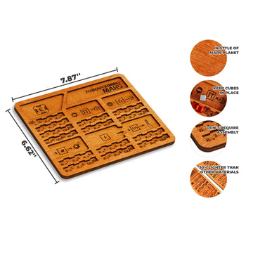 Smonex 5 Wood Player Boards Compatible With Terraforming Mars Board Game - Gaming Organization With Player Trays Suitable For Al