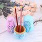 Yoption 6Pcs Russian Nesting Dolls Handmade Wooden Animal Matryoshka Dolls Set For Kids Christmas Birthday Wishing Gift (Blue El