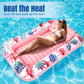 enhanced Inflatable Tanning Pool Lounger Lake Flamingo Pool Float Floaties for mature-themeds - Comfortable Design with Cup Holders and Headrest - Perfect for Beach Parties  Lake Lounging  and Tanning