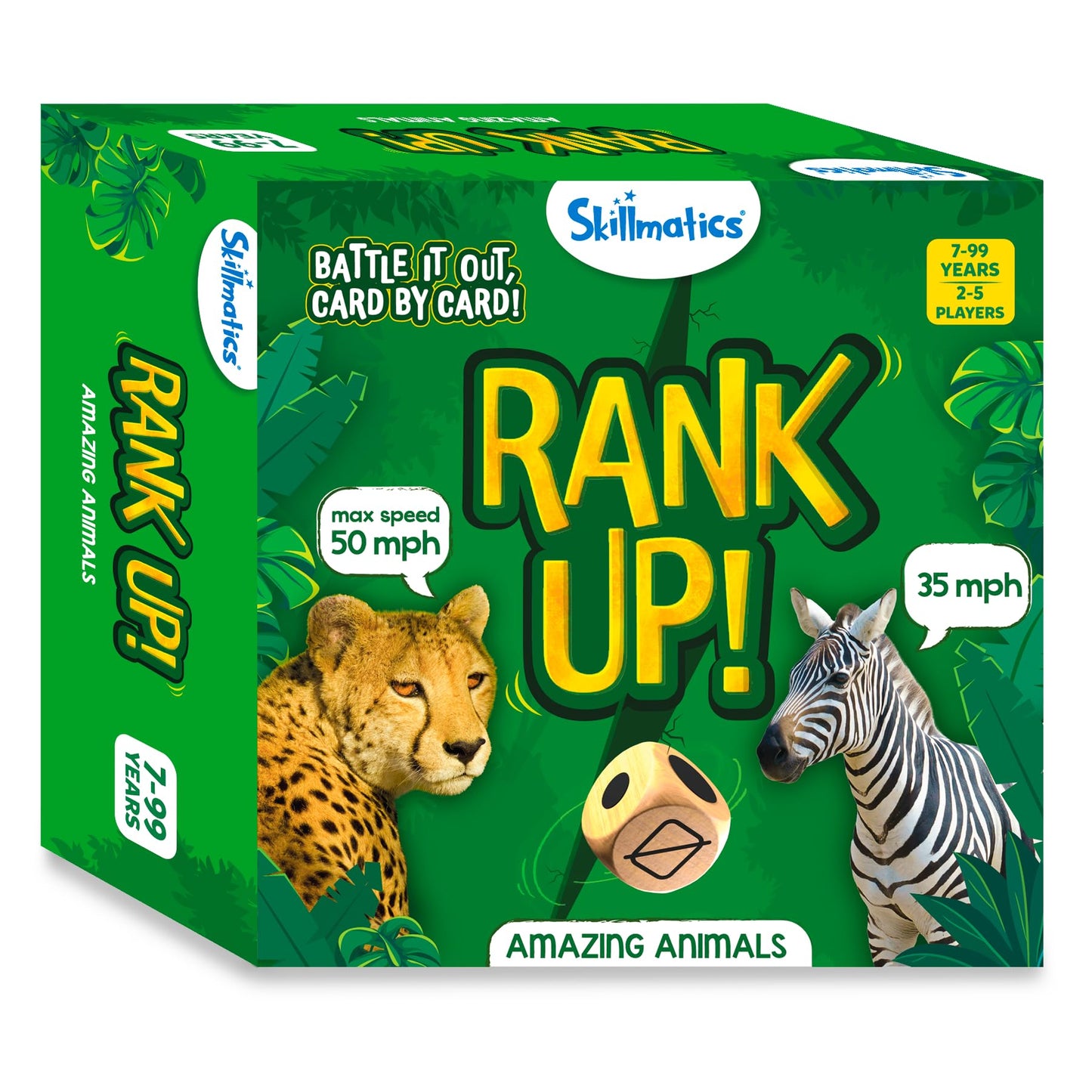 Skillmatics Trump Card Game - Rank Up Animals, Memory Game, Perfect for Boys, Girls, Kids, and Families Who Love Board Games, Tr