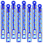 Rotatingpals 32 Pcs Blue with Gold Ring Print Bubble Wands Bubbles Party Favors for Summer Activity Birthday Gifts School Prizes