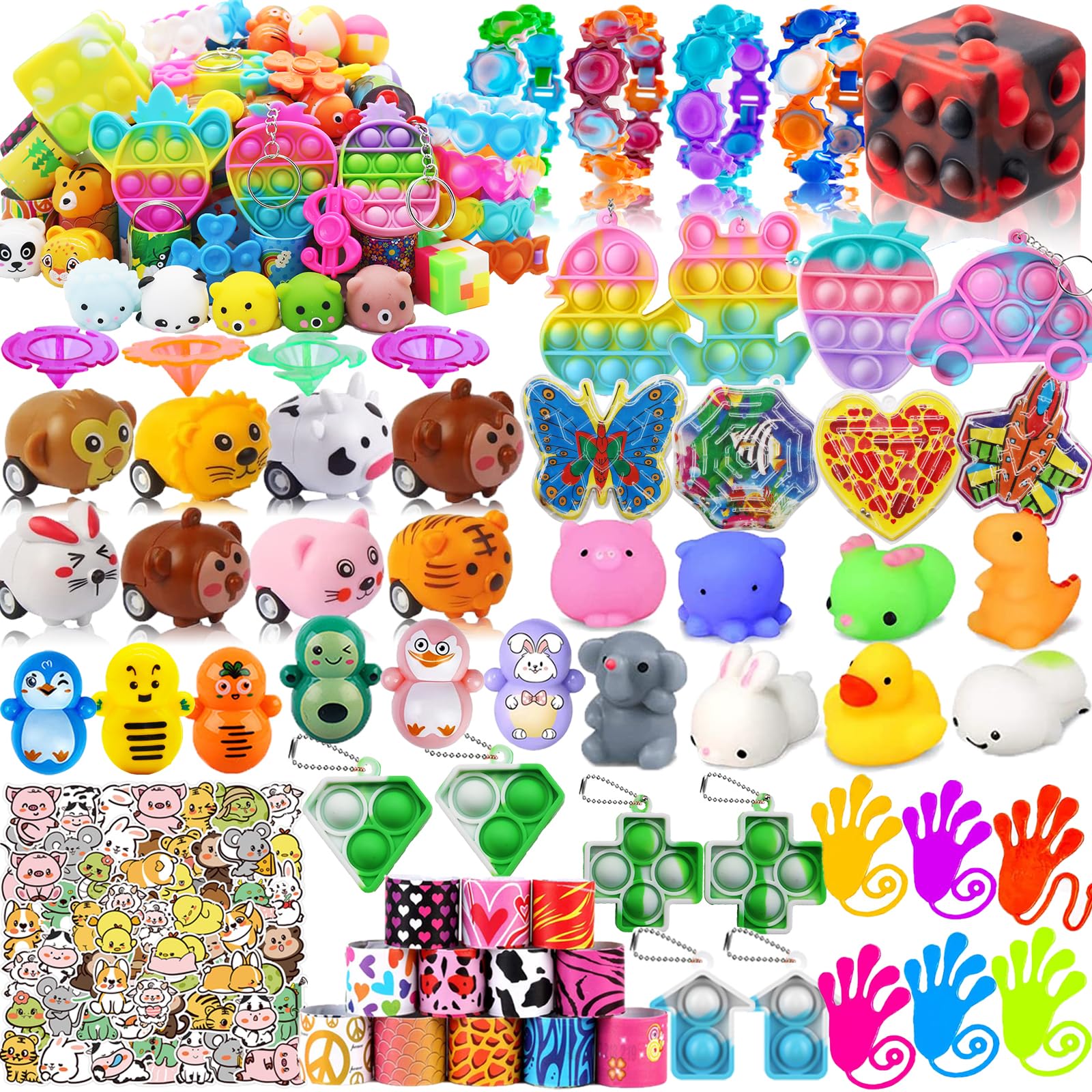 116 Pcs Party Favors For Kids 4-8-12,Pop Fidget Toys For Boys Grils, T ...