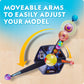 Blue Marble National Geographic Glow-In-The-Dark Solar System Model Kit For Kids - Build & Paint A 3D Planetary Model With Movab