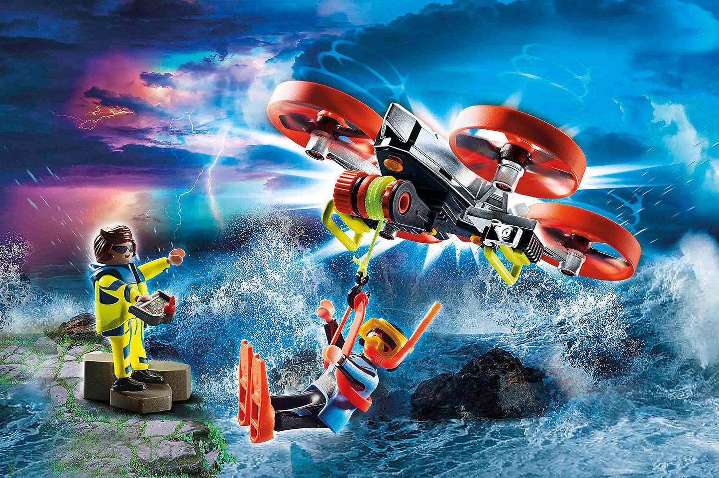 Playmobil Diver Rescue With Drone