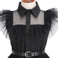Ruxinrua Black Costume Dress, 4-13 Years Girls Outfits With Accessories Dress Up Set, Family Halloween Cosplay Party (11-12 Years)