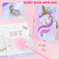 Unicorns Gifts For Girls 4 5 6 7 8 9 10+ Years Old With Unicorns Handbag Purse/Diary With Lock/Headband/Eye Mask/Water Bottle, K