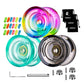 3 Pack Of Yoyo K2 Crystal, Responsive Yoyos For Kids Beginner, Dual Function Yoyos With Replacement Unresponsive Yoyo Bearings+R