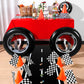 Remagr 24 Pieces Race Car Party Supplies Include Traffic Cones Checkered Flag Race Flags Checkered Tablecloth Race Track Running
