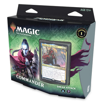 Magic The Gathering Zendikar Rising Commander Deck – Sneak Attack, 100 Cards, Blue-Black, Model C77280000, Includes 1 Foil Commander