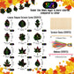 Qilery 120 Pcs Fall Thanksgiving Craft Art Activities Autumn Magic Leaves Scratch Paper Harvest Colorful Rainbow Leaf Scratch Ki