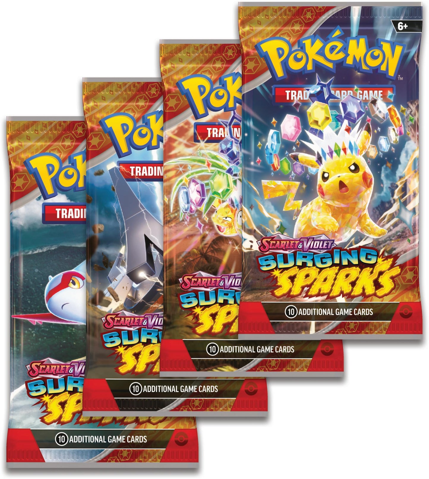 Pokémon TCG: Scarlet & Violet Surging Sparks Booster Box - Multi Color, 6 x 5 x 0.1 inches, Model 191-42312, Paper Material