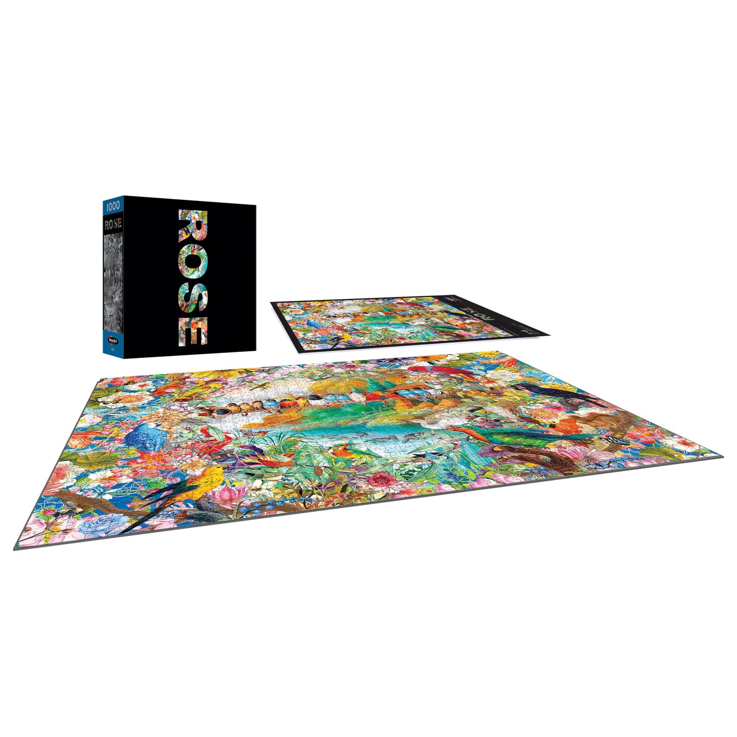 RoseArt 1000 Piece Jigsaw Puzzle - Birdsong Design, Multi-colored Paper, Model 4500ZZD