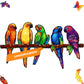 Unidragon Original Wooden Jigsaw Puzzles - Playful Parrots, 193 Pcs, Medium 17.3'X9.8', Beautiful Gift Package, Unique Shape Best Gift For Adults And Kids