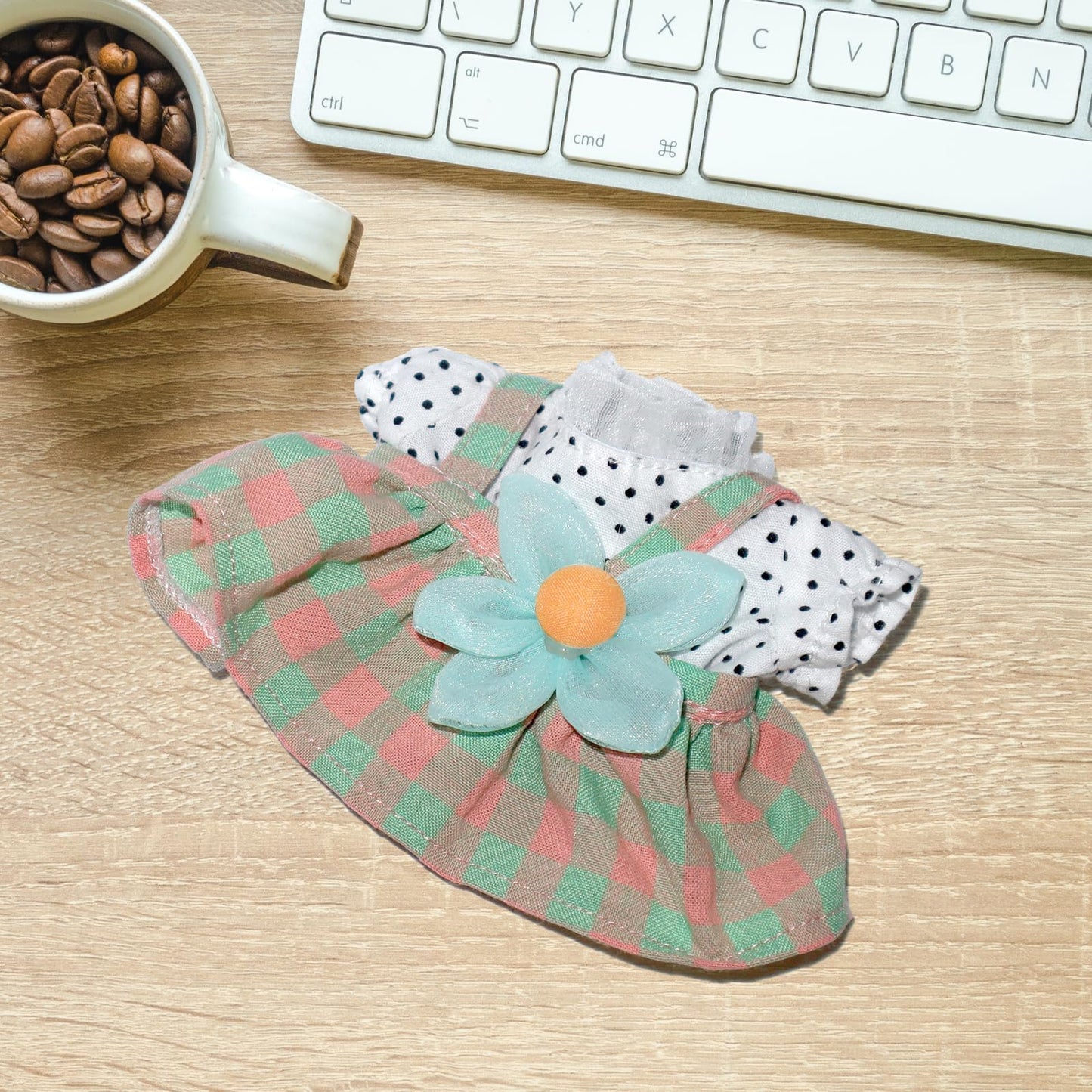 17cm Doll Clothes   17cm Clothes Skirt Set  2 Piece Set T-Shirt+Colorful Skirt Outfit enhanced Fashion Cute Doll Accessories (NO Doll)(Style C)