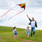 Lanrui Large Delta Kites For Kids & Adults, Easy To Fly Kite, Beginner Kite For Kids Ages 4-8,8-12(Green+Red)