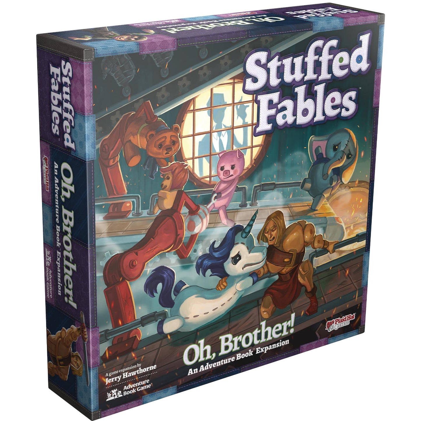 Z-Man Games Stuffed Fables Oh Brother! Expansion - Cooperative Board Game for Kids & Adults, 2-4 Players, 60-90 Min Playtime