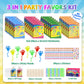 JMMICO 24 Pack Scratch Art Notebook+Sticky Hands+Stickers,Scratch Art Christmas Party Favors for Kids,Birthday Bulk Toys,Christm