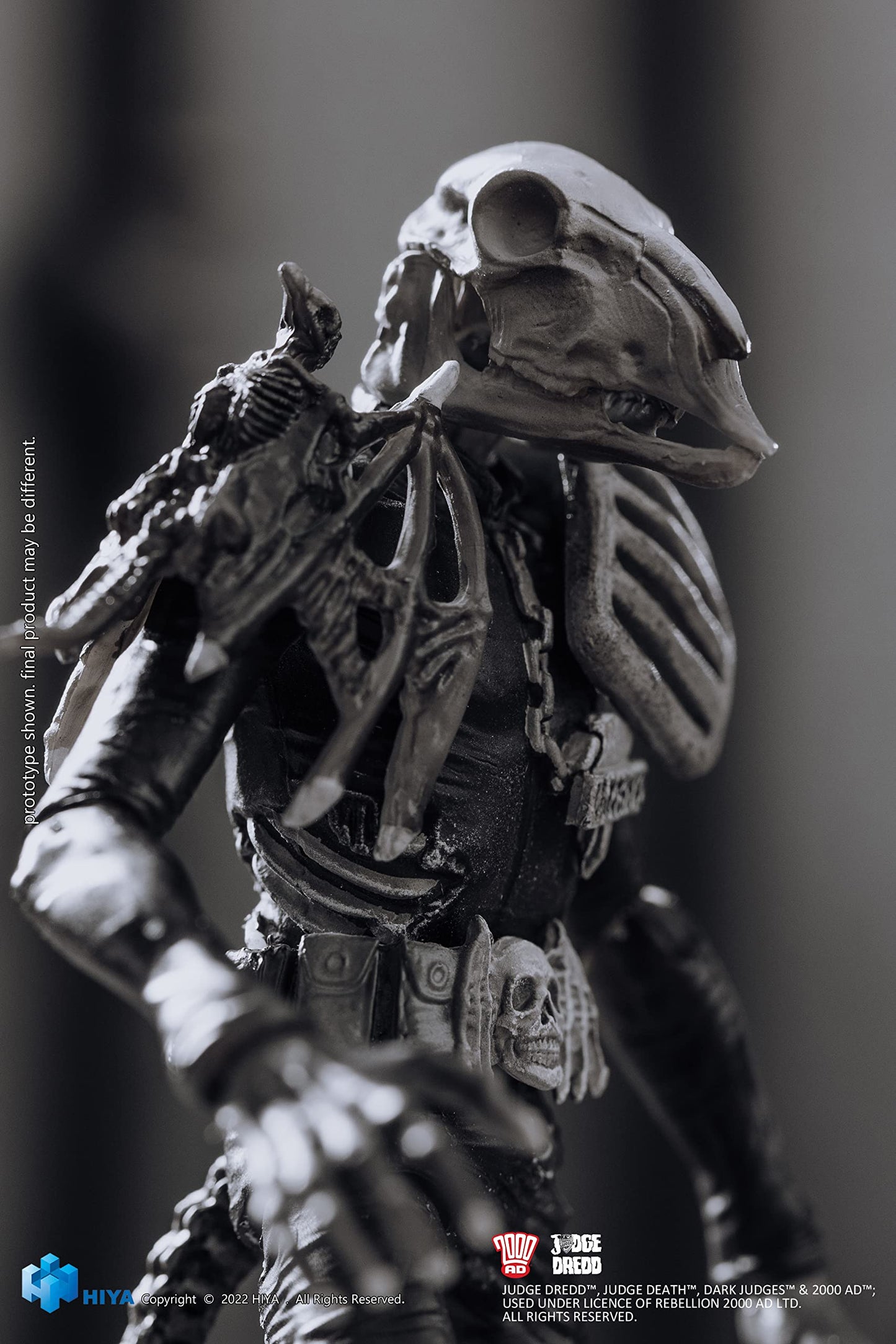 Hiya Toys Judge Dredd: Judge Mortis Black And White 1:18 Scale Exquisite Mini Action Figure