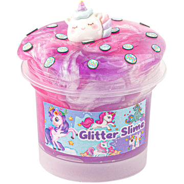 Pink & Purple Glitter Water Slime, Non-Sticky Premade Jelly Slime, Slime Party Favors For Kids, Slime Sensory Toys For Birthday