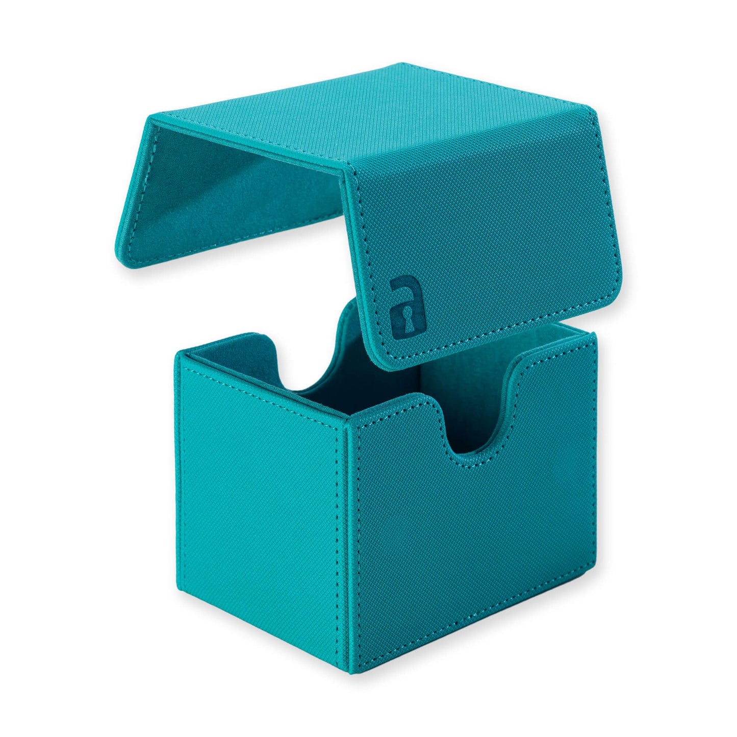 Vault X Trading Card Sideloading Deck Box  100+ sleeved cards  enhanced Exo-Tec Material  Card Holder Storage Box  Detachable Magnetic Lid  for MTG Commander Game  TCG (Teal)