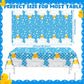 Oudain 3 Pcs Yellow Duck Tablecloth Cute Bubble Rubber Ducky Table Cover Disposable Duck Birthday Decorations Plastic Duck Table