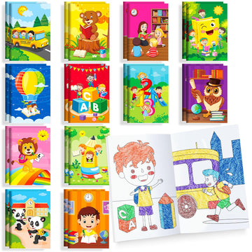 Benlouis 24 Preschool Kindergarten Mini Coloring Books For Kids Graduation Party Favor Gift Small Activity Books Bulk For Studen