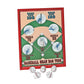 Baseball Bean Bag Toss Game - Wood Game Board With 5 Bean Bags - Birthday Party Game