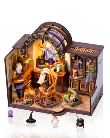 Rowood Miniature House Kit,Diy Miniature Dollhouse Kits For Adults,Mini House Craft Kits For Women With Led,Christmas Birthday G