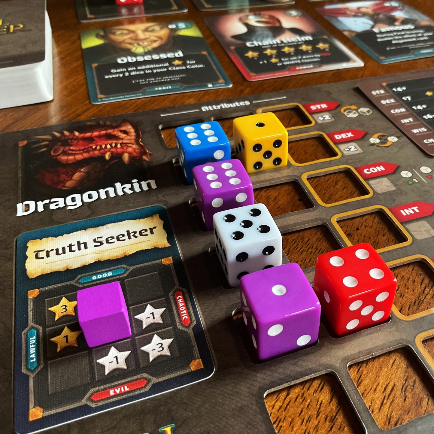 Thunderworks Games: Roll Player Board Game | A Dice Game of Fantasy Character Creation | Ages 10+ | Competitive Strategy | Family Game for 1-4 Players | 60-90 Minutes