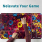 Rwutytiul Roses Card Playmat 24 X 14 Inch With Tube Bag, Card Gameplay Playmat With Zones Commander Deck Board Mtg Rpg Ccg Tcg C