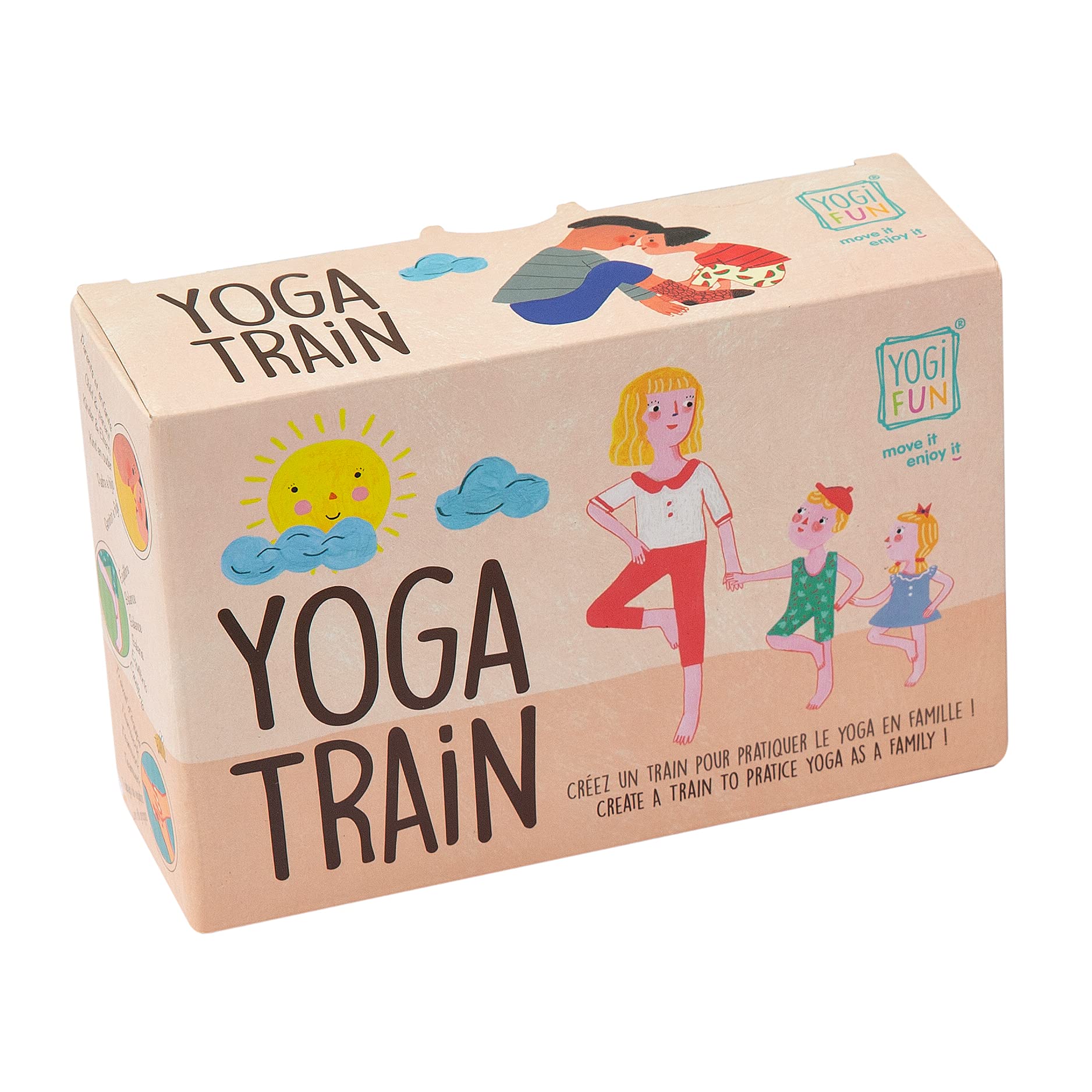 YOGi FUN - Yoga Train Game, Mindfulness Cards for Kids and Adults, Fun Game, Family Yoga Game -Like New